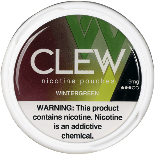 Clew Nicotine Pouches Wintergreen 9 Mg 1/5 Tins
