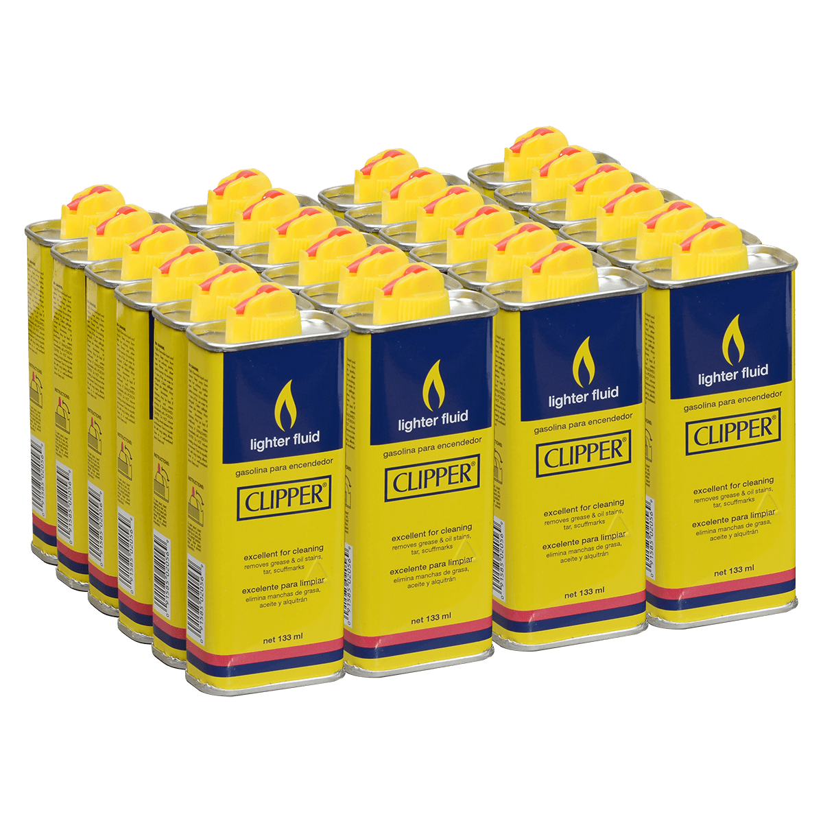 Clipper 133Ml Lighter Fluid 24Ct Display