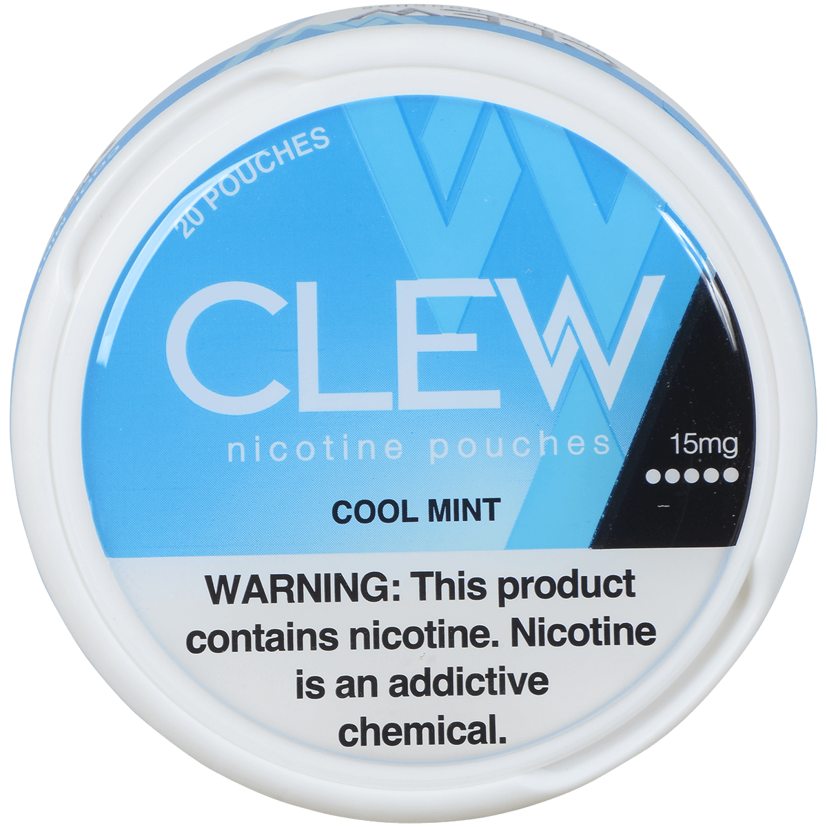 Clew Nicotine Pouches Cool Mint 15Mg 1/5 Tins