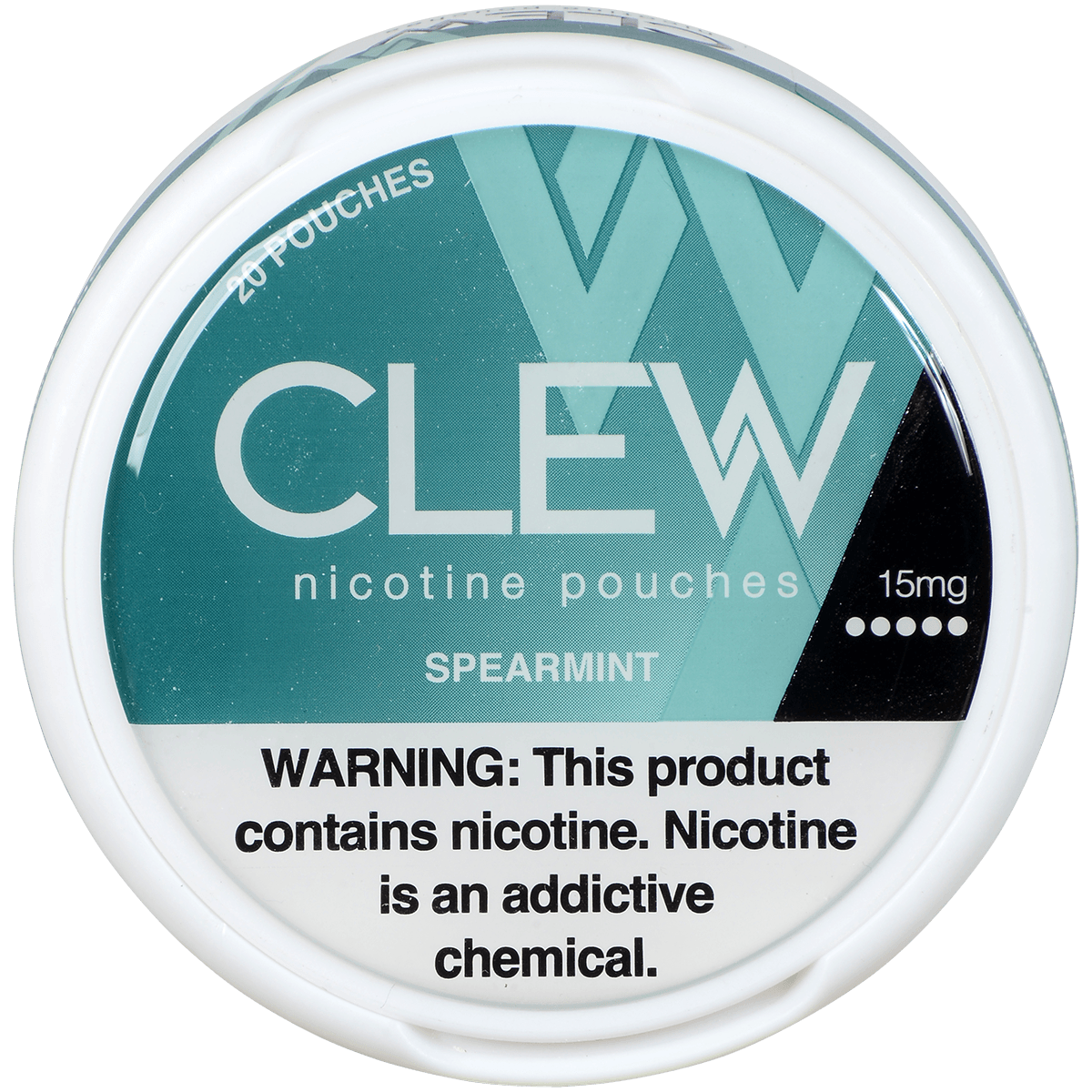 Clew Nicotine Pouches Spearmint 15Mg 1/5 Tins