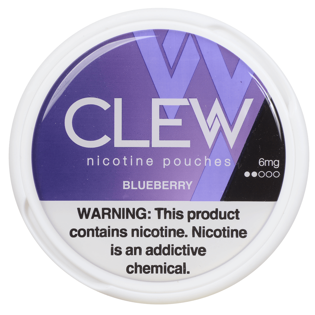 Clew Nicotine Pouches Blueberry 6 Mg 1/5 Tins