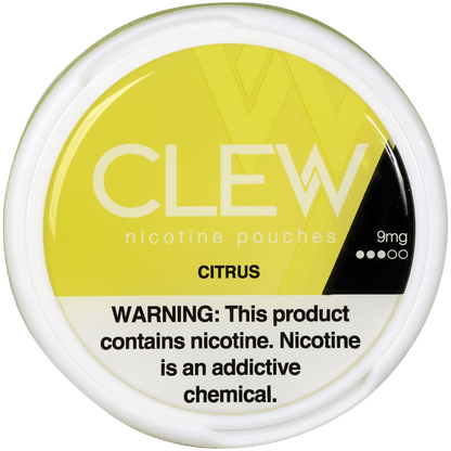 Clew Nicotine Pouches Citrus 9 Mg 1/5 Tins