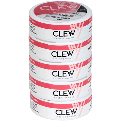 Clew Nicotine Pouches Watermelon 9 Mg 1/5 Tins
