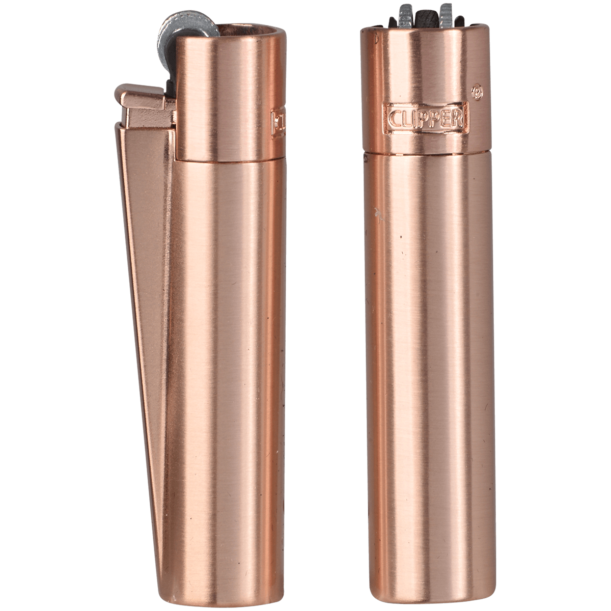 Clipper Cmp11 Metal Flint Lighter Rose Gold 12 Ct. Tray