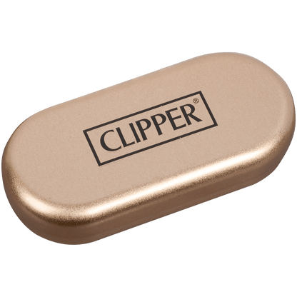 Clipper Cmp11 Metal Flint Lighter Rose Gold 12 Ct. Tray