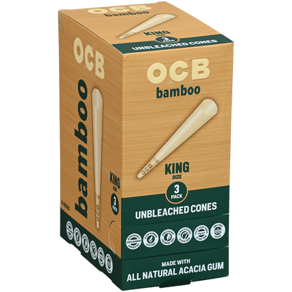 OCB BAMBOO CONES KING SIZE 24/3 CT.