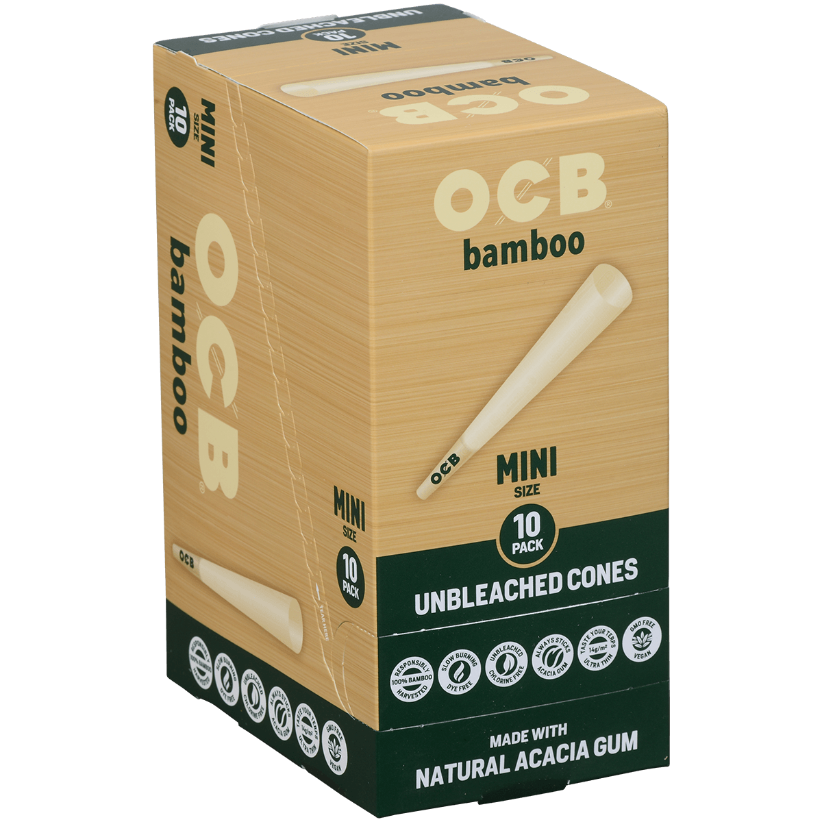 Ocb Bamboo Cones Mini 24/10 Ct.
