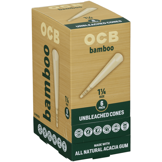 Ocb Bamboo Cones 1 1/4 24/6 Ct.