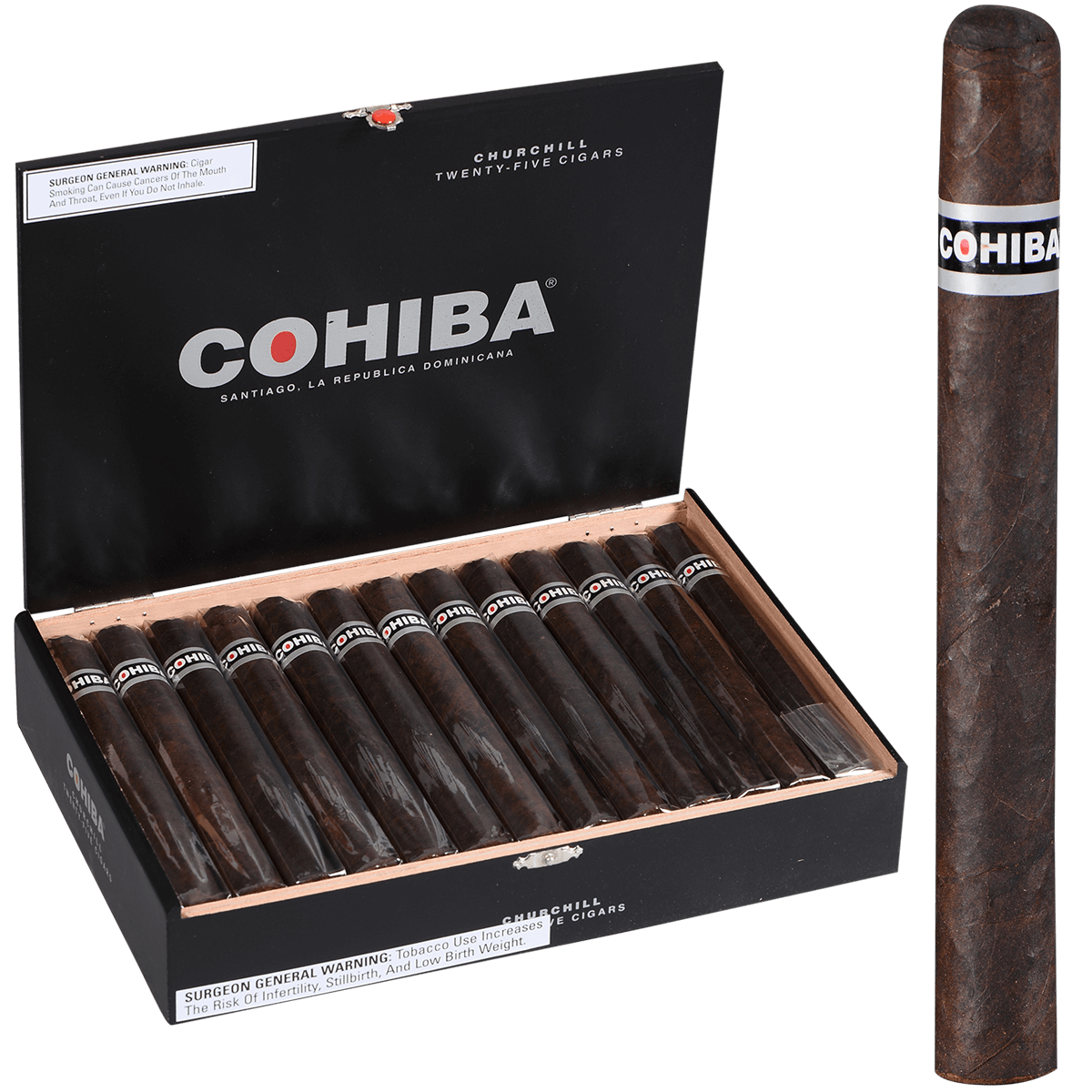 Cohiba Black Churchill 25 Ct. Box 7.00X49