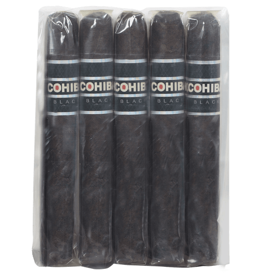 PROMO COHIBA BLACK ROBUSTO 5 CT. PACK 5.50X50