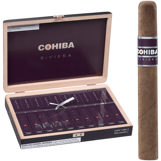 Cohiba Riviera Toro Tubo 10 Ct. Box 6.50X52
