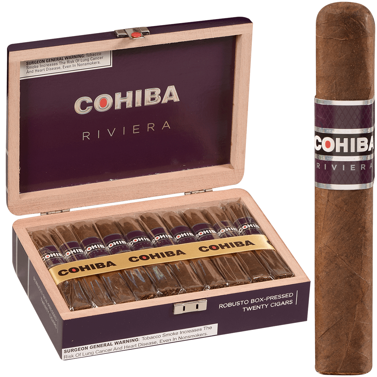 Cohiba Riviera Robusto 20 Ct. Box 5.00X52