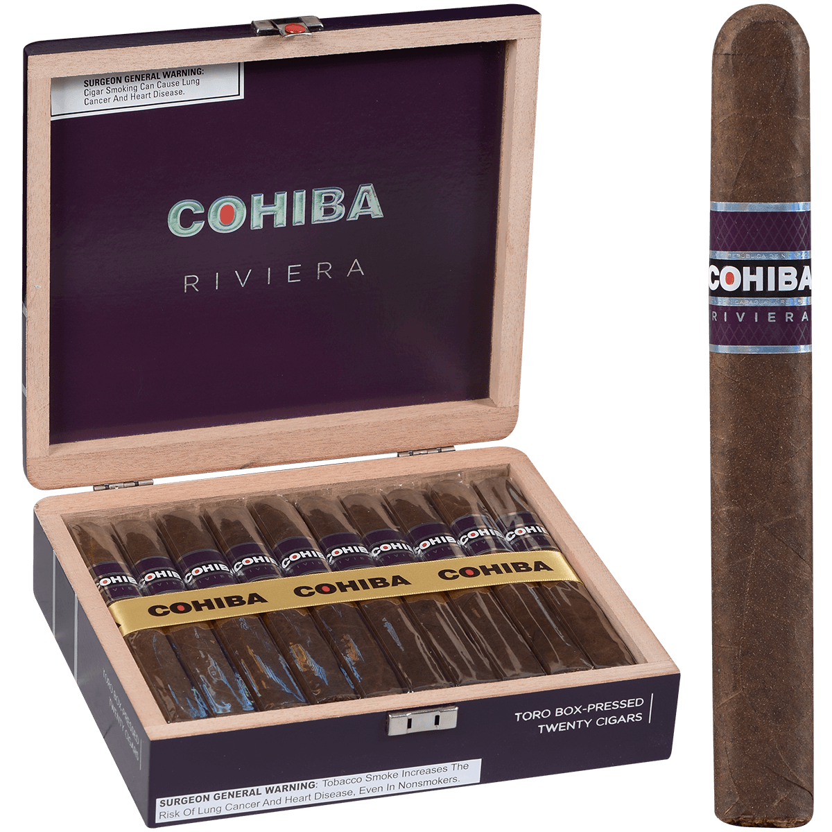 Cohiba Riviera Toro 20 Ct. Box 6.50X52