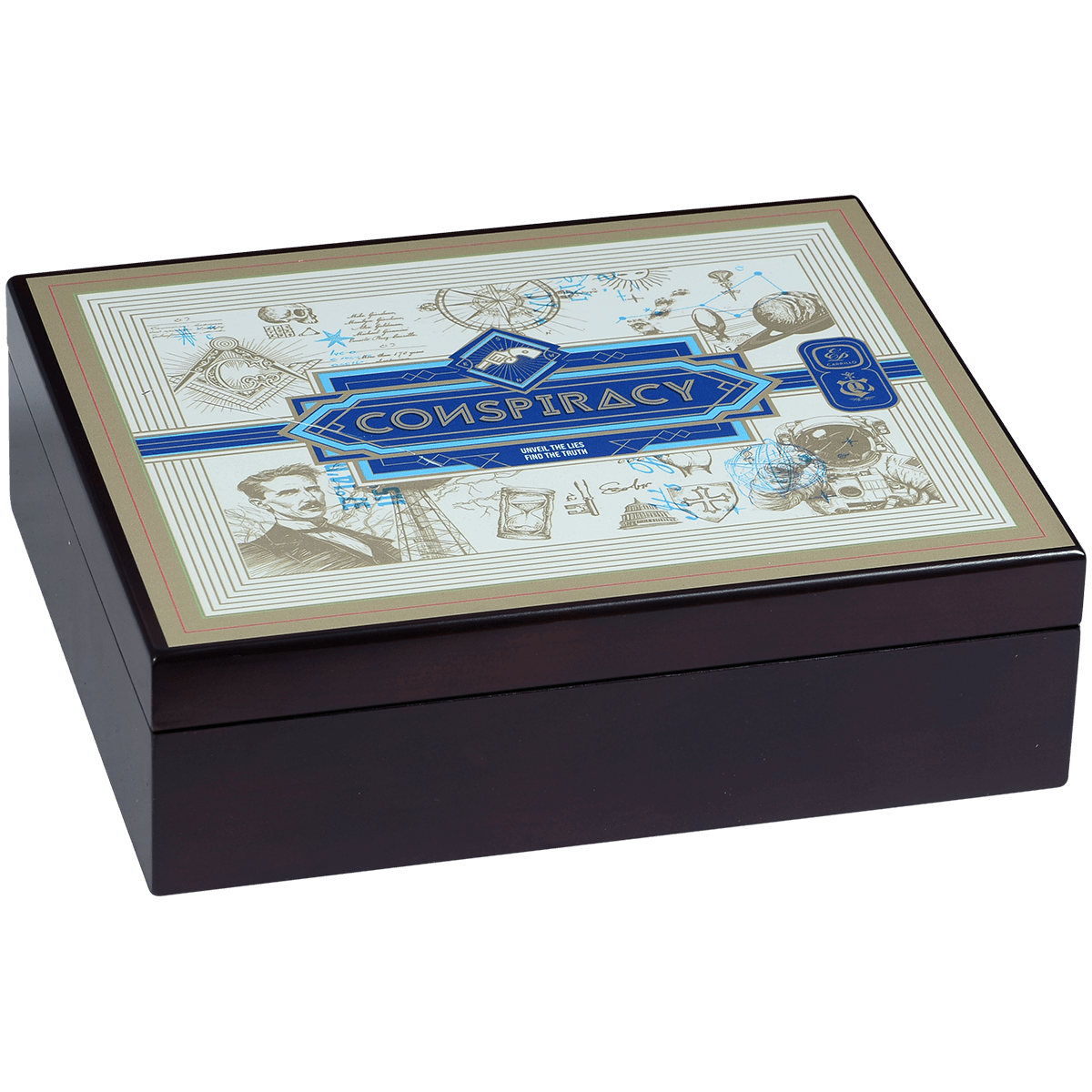 Conspiracy Robusto Ecuador Connecticut 20 Ct Box In Travel Humidor With Xikar Cutter Gift Set