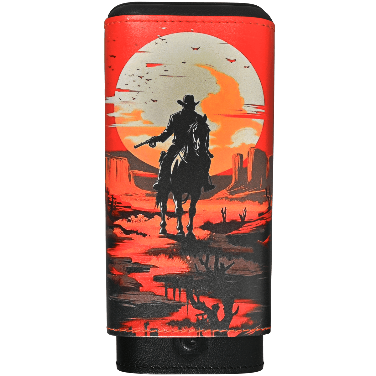 Pk Guardsman Leather Cedar Lined Churchill Cigar Case Cowboy