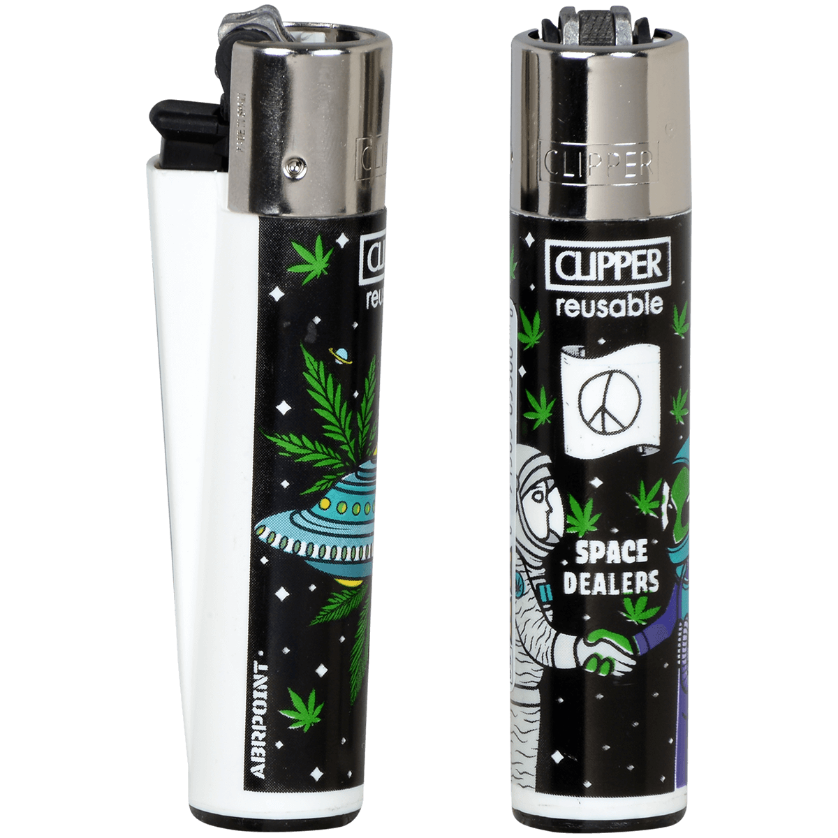 Clipper Cp11 Alien Leaves Lighters 48Ct Tray