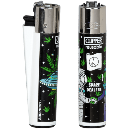 Clipper Cp11 Alien Leaves Lighters 48Ct Tray