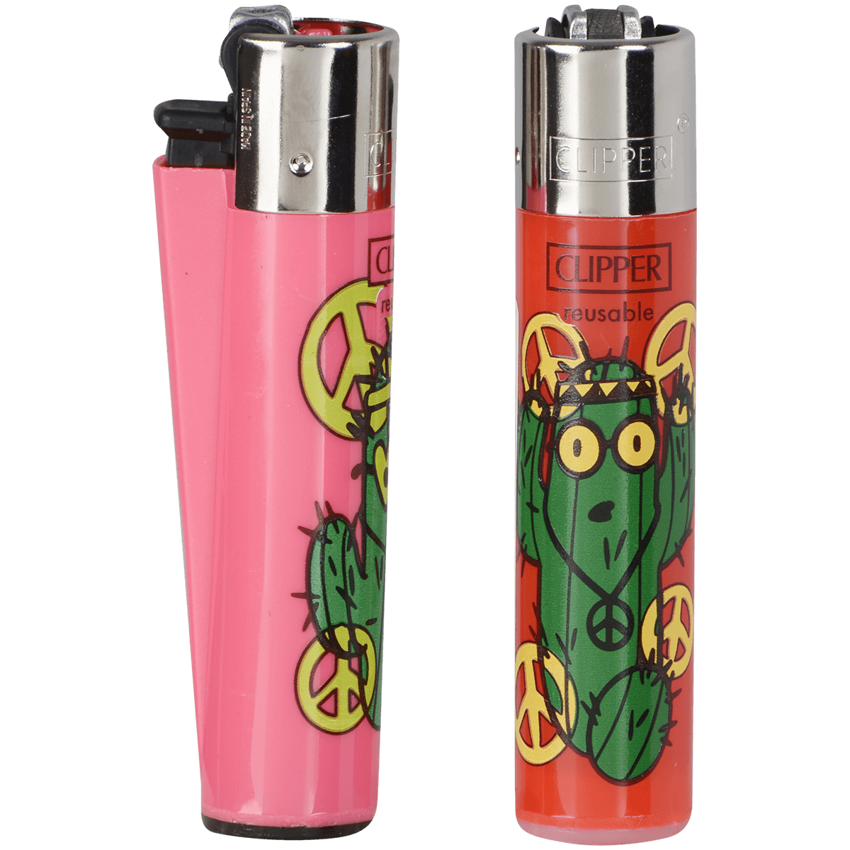 Clipper Cp11 Hippie Cactus Lighters 48Ct Tray