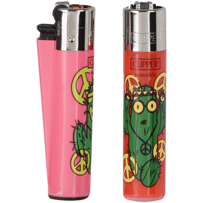 Clipper Cp11 Hippie Cactus Lighters 48Ct Tray