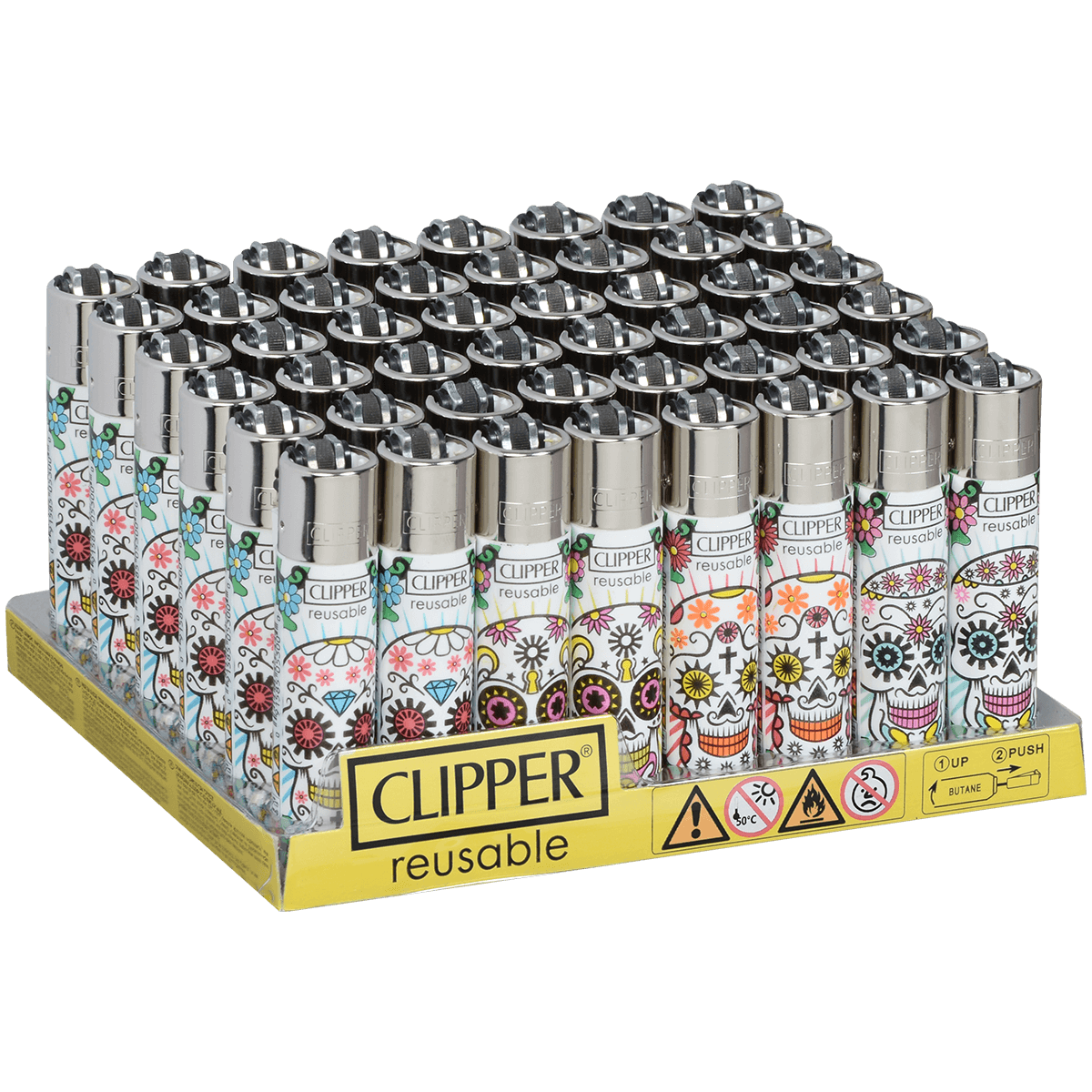 Clipper Cp11 Mexican Skulls Six 48Ct Tray