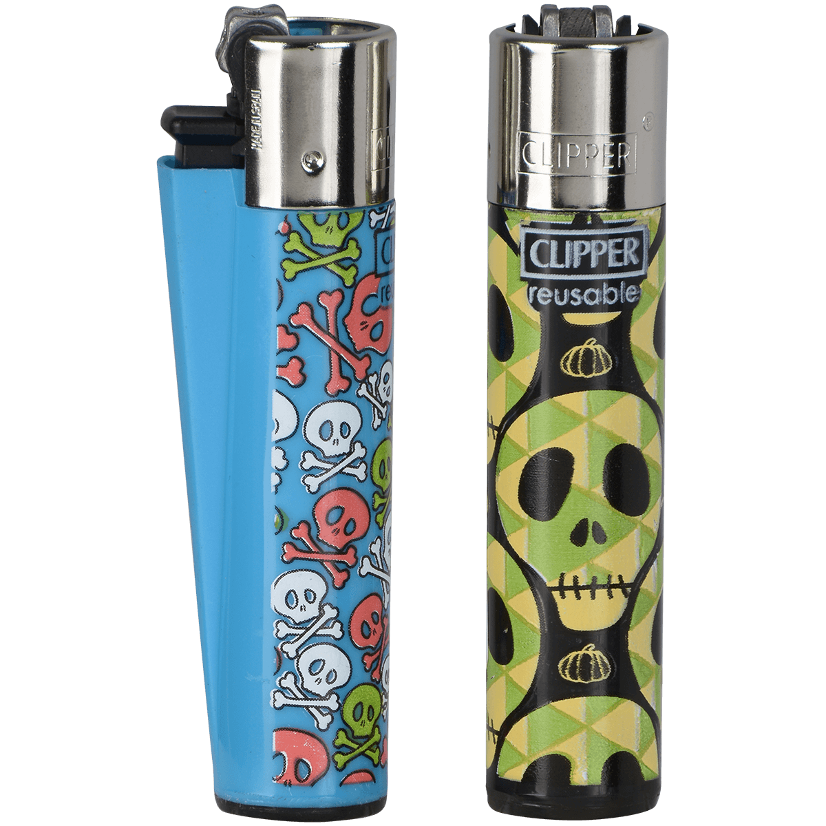Clipper Cp11 Back To Skulls 2 Lighters 48Ct Tray