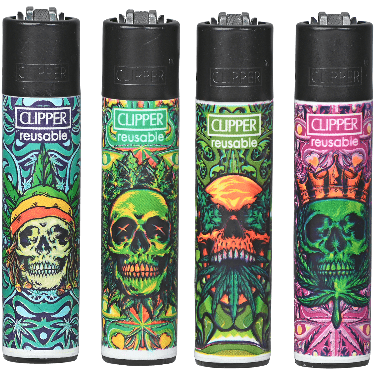 Clipper Cp11 Rh Weed Skulls Ryo + Bw