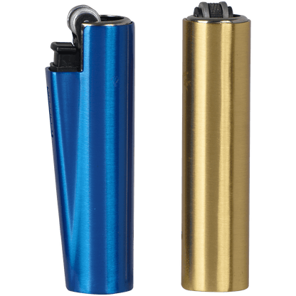 Lighters Clipper Cp22 Metal Covers Solid Mix 30 Ct. Tray