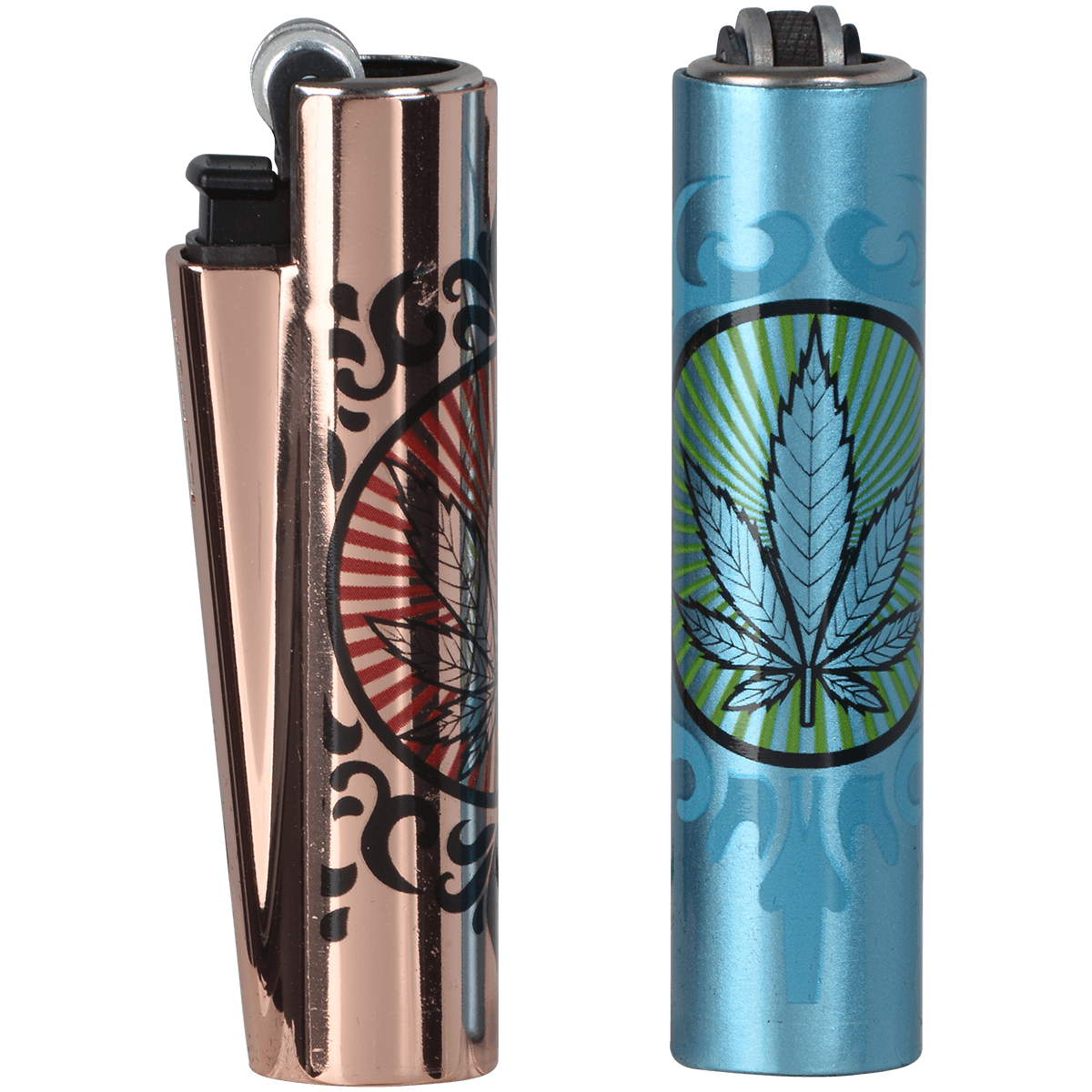 Lighters Clipper Cp22 Metal Covers Leaf Seal 30 Ct. Tray