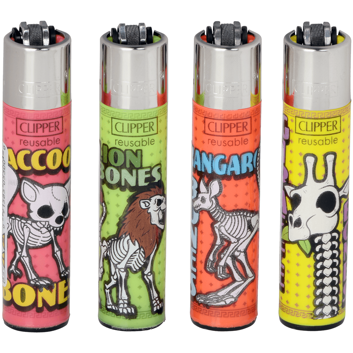 Clipper Cp11 Death Animals 3-Tier Carousel 144 Ct. + 12 Free Lighters