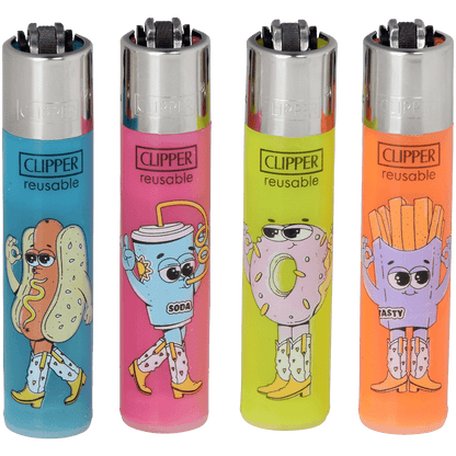 Lighters Clipper 96 Cp11 + 48 Cp22 Food Mix 3-Tier Carousel 144 Ct. + 12 Free Lighters
