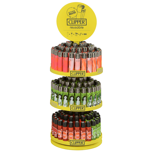 Clipper Cp11 Orange Nebula Mix Display 144Ct 3-Tier Carousel