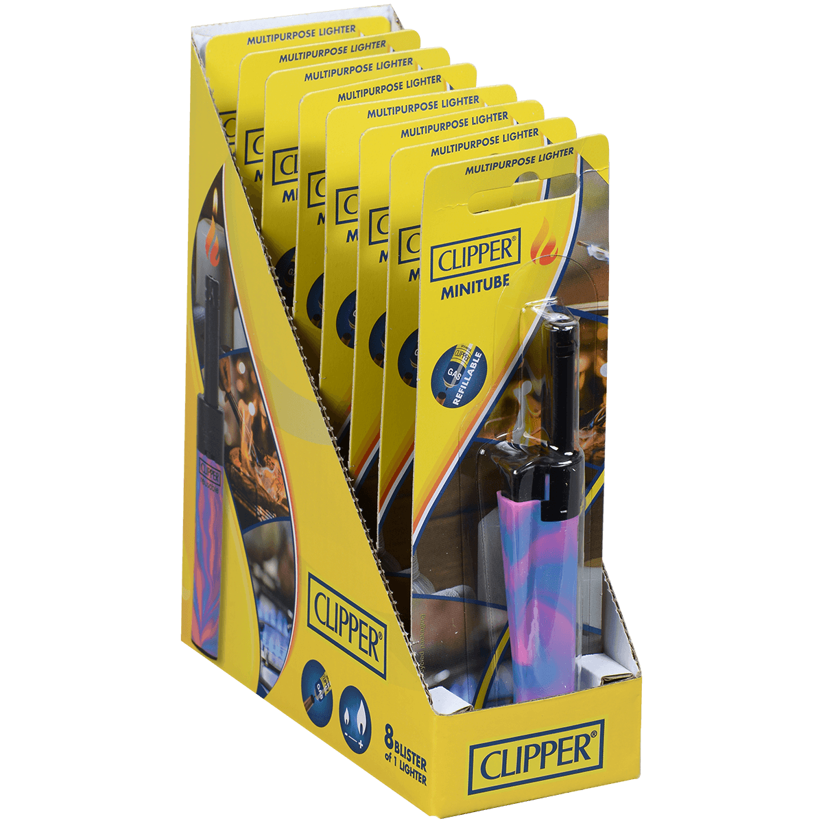 Clipper Minitube Classic Lighter Nebula Blister Pack 1 8Ct