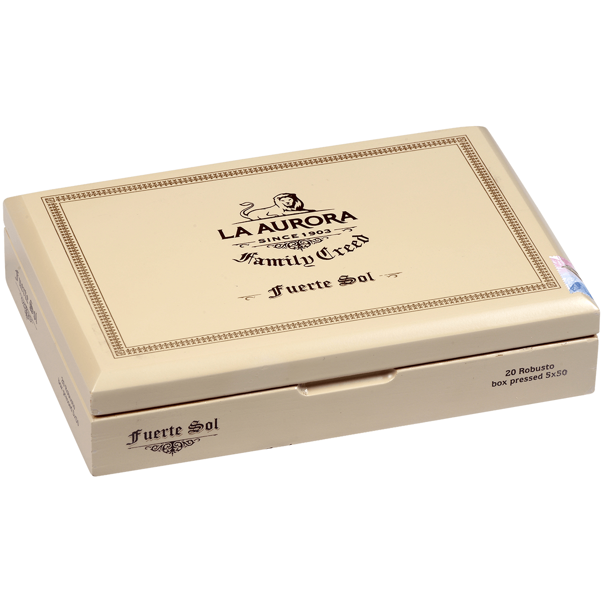 La Aurora Family Creed Fuerte Sol Robusto Box Pressed 5X50 20Ct Box