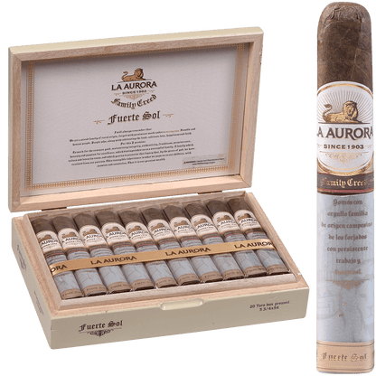 La Aurora Family Creed Fuerte Sol Toro Box Pressed 6X58 20Ct Box