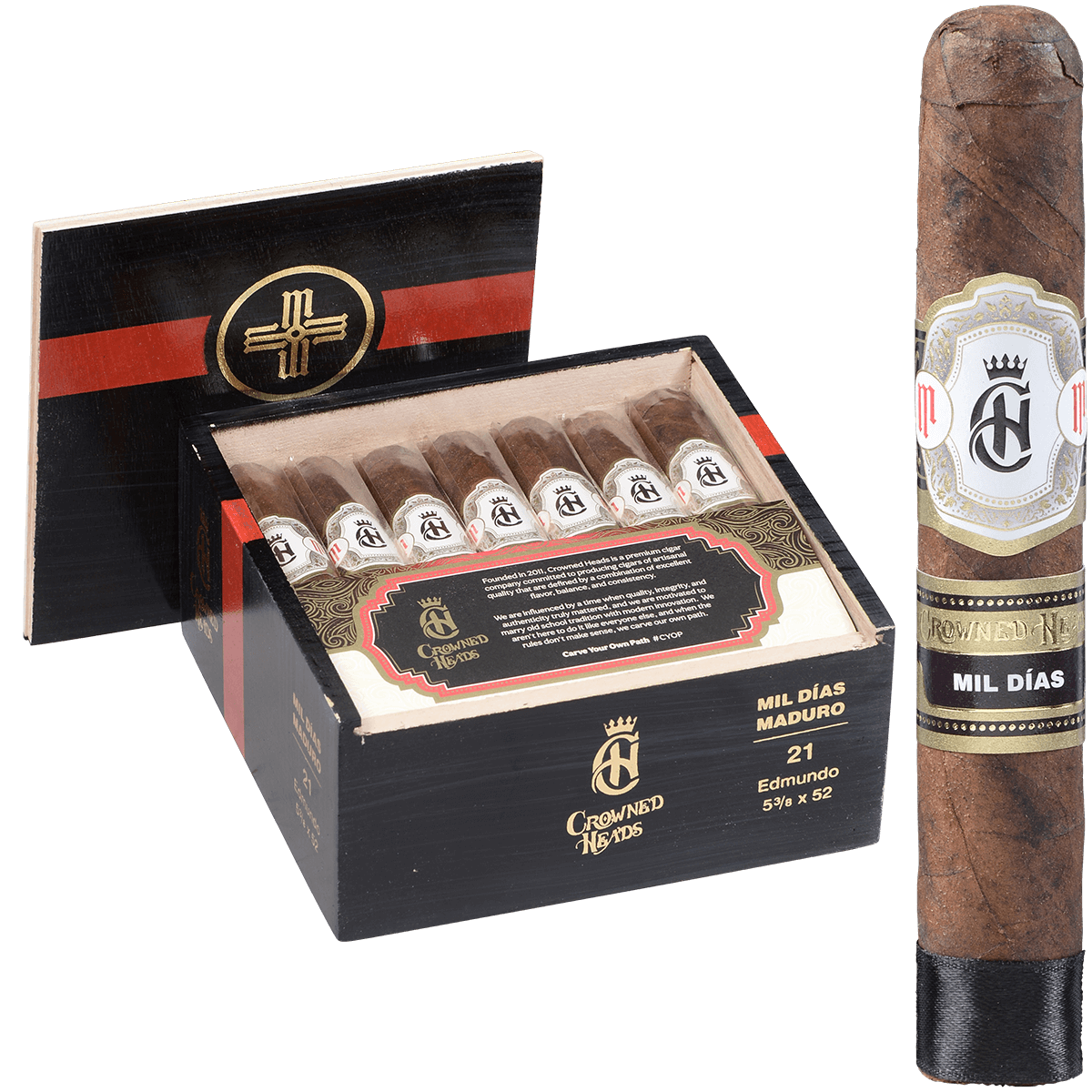 Crowned Heads Mil Dias Edmundo Maduro 21 Ct. Box 5 3/8X52