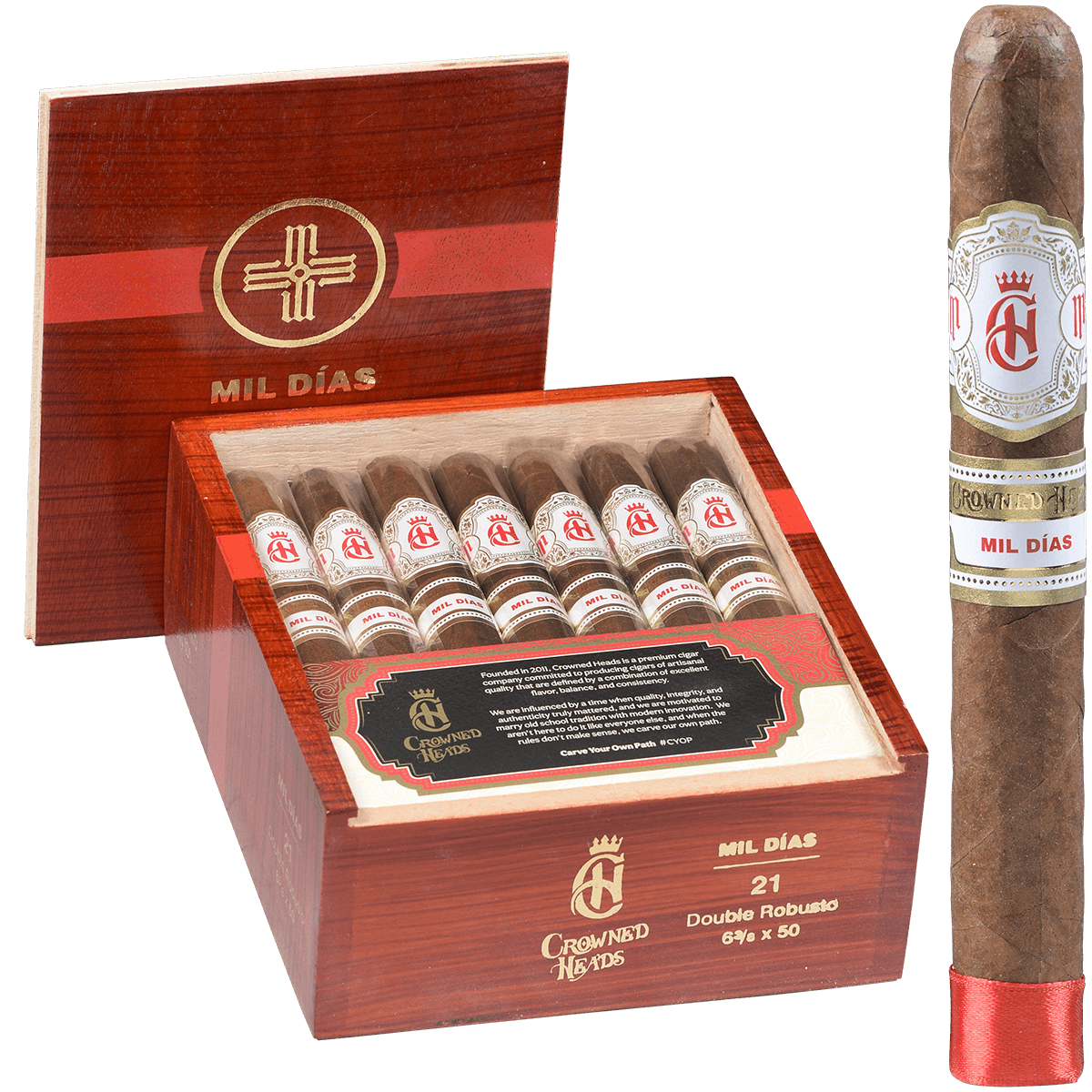 Crowned Heads Mil Dias Double Robusto 21 Ct. Box 6 3/8X50