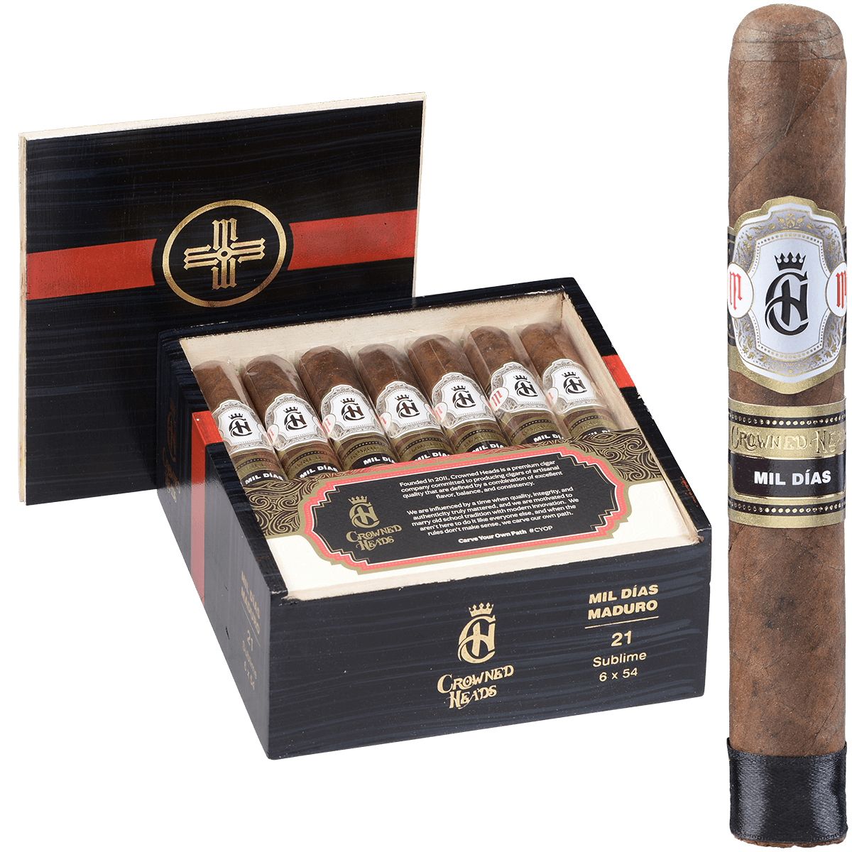 Crowned Heads Mil Dias Sublime Maduro 21 Ct. 6.00X54