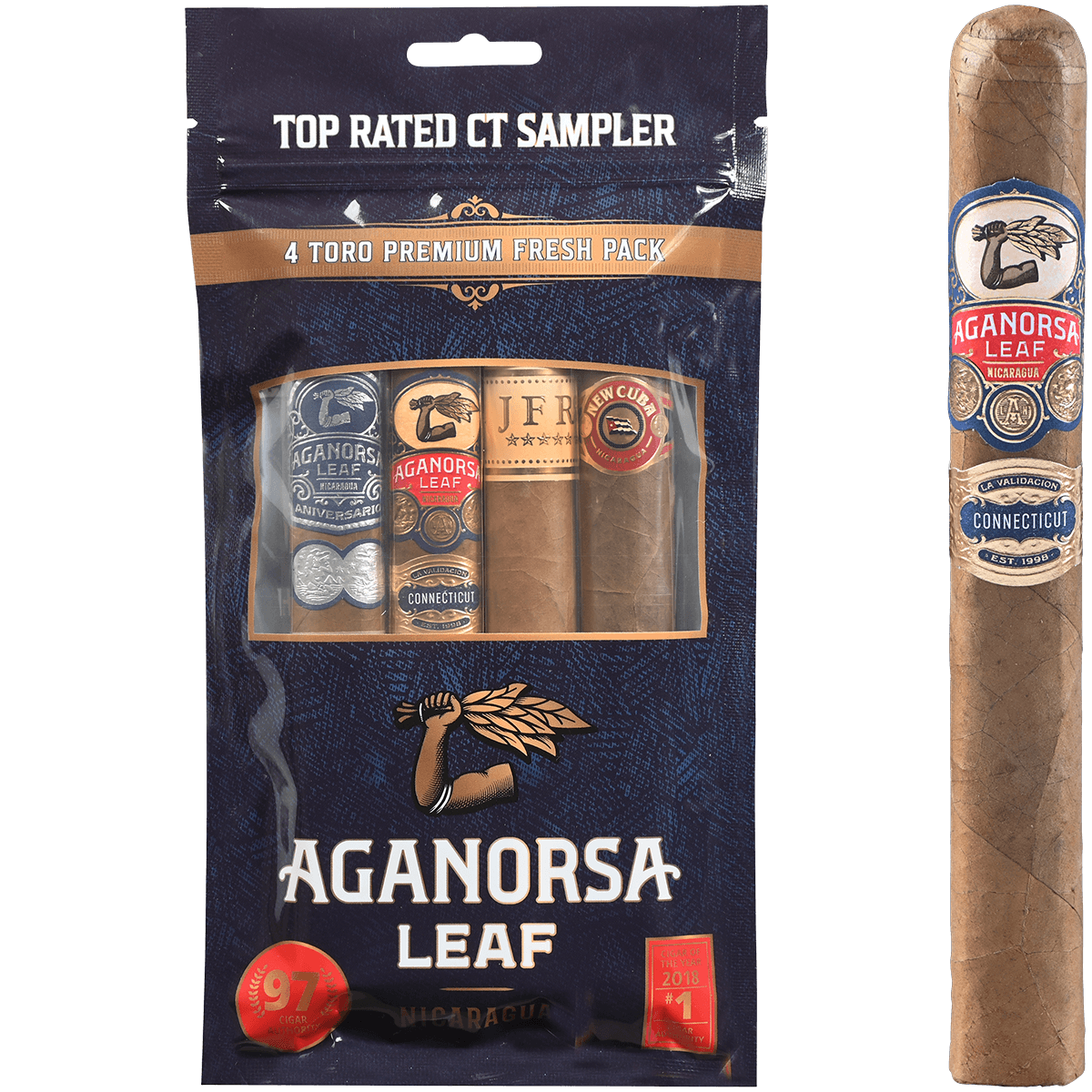 AGANORSA TOP RATED CT TORO 4 PACK 6.25x52