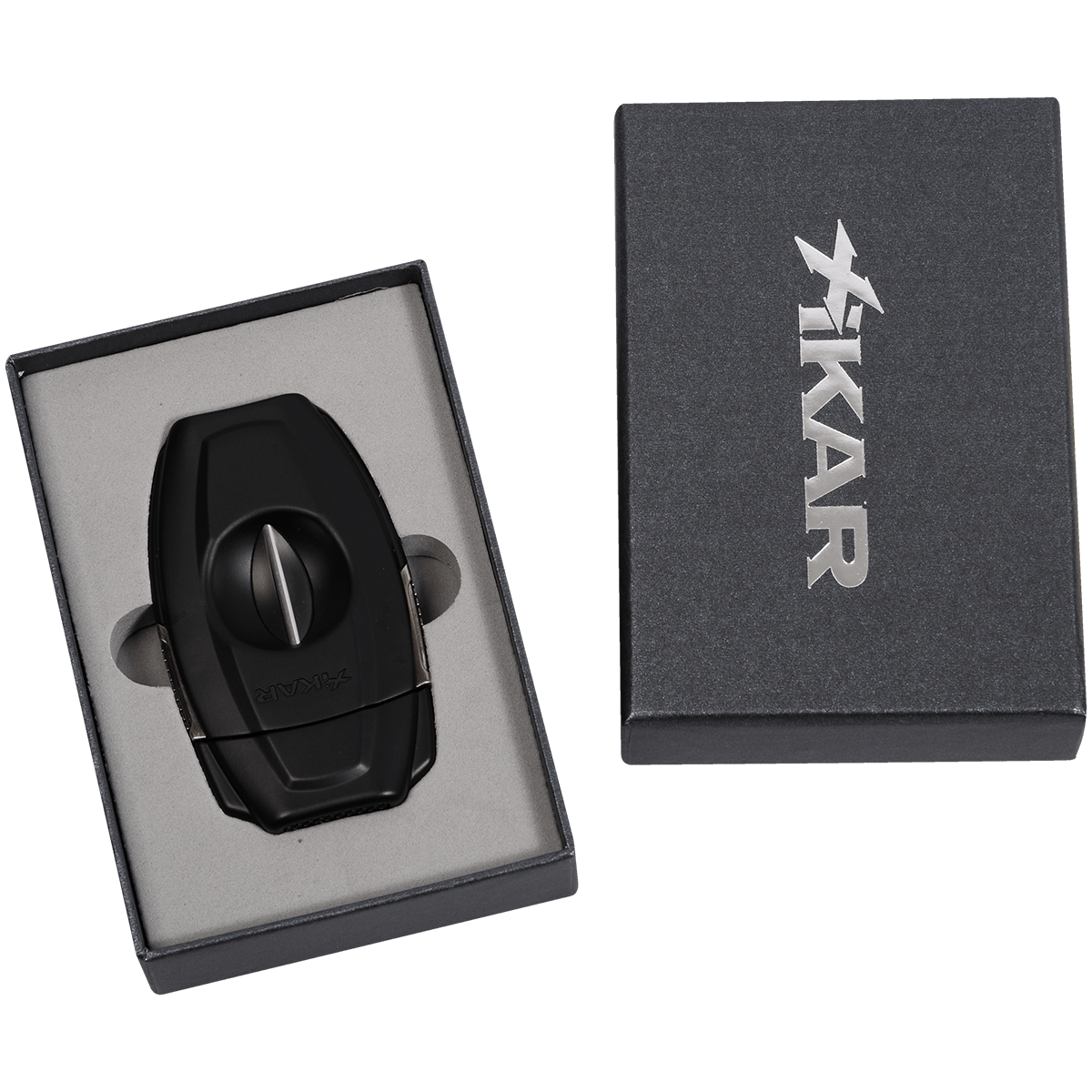 Cigar Cutter Xikar Vx2 V Cut Black 64 Gauge