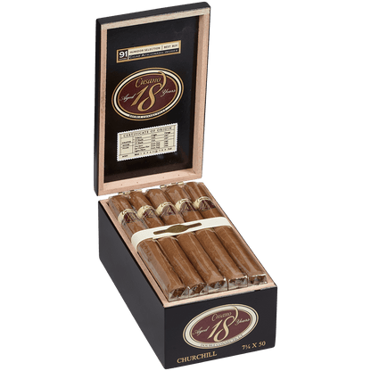 Cusano 18 Double Connecticut Churchill 18 Ct. Box 7.25X50