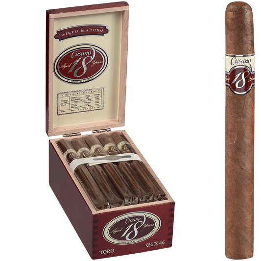 Cusano 18 Paired Maduro Toro 18 Ct. Box 6.50X46