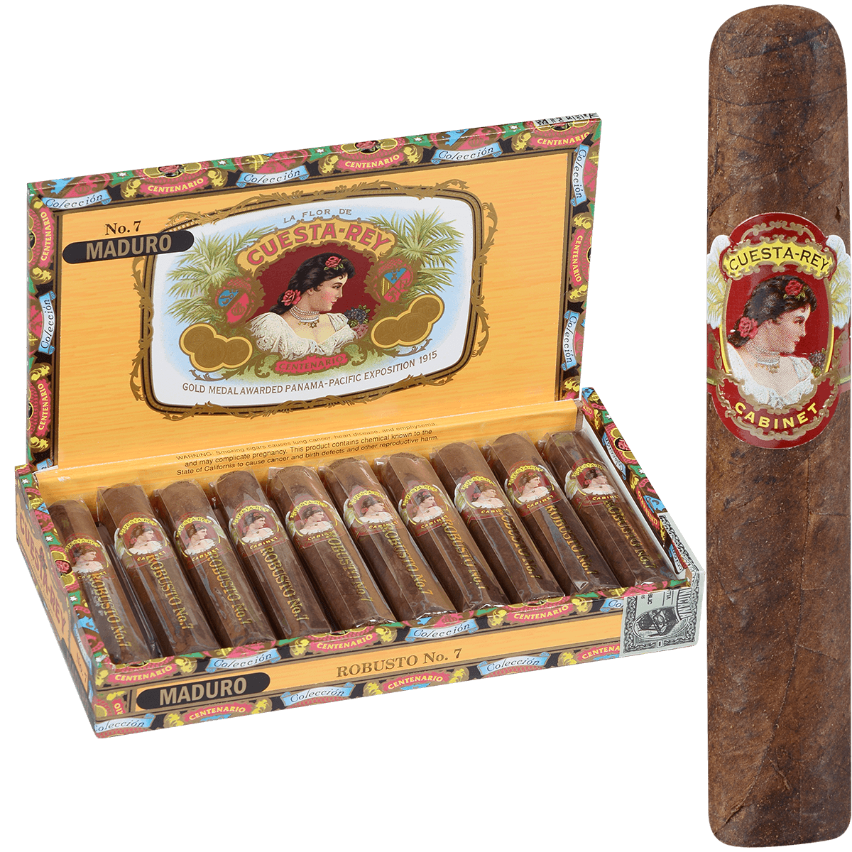 Cuesta-Rey Centenario Robusto #7 Maduro 10 Ct. Box 4.50X50