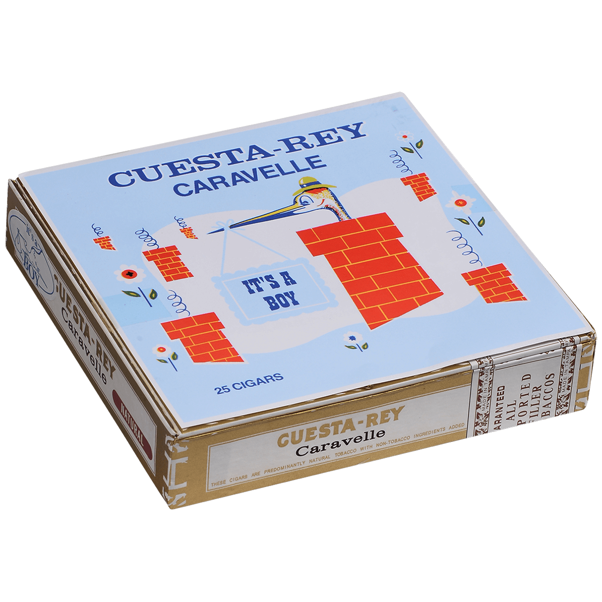 Cuesta-Rey Caravelle "It'S A Boy" 25 Ct. Box 6.25X34
