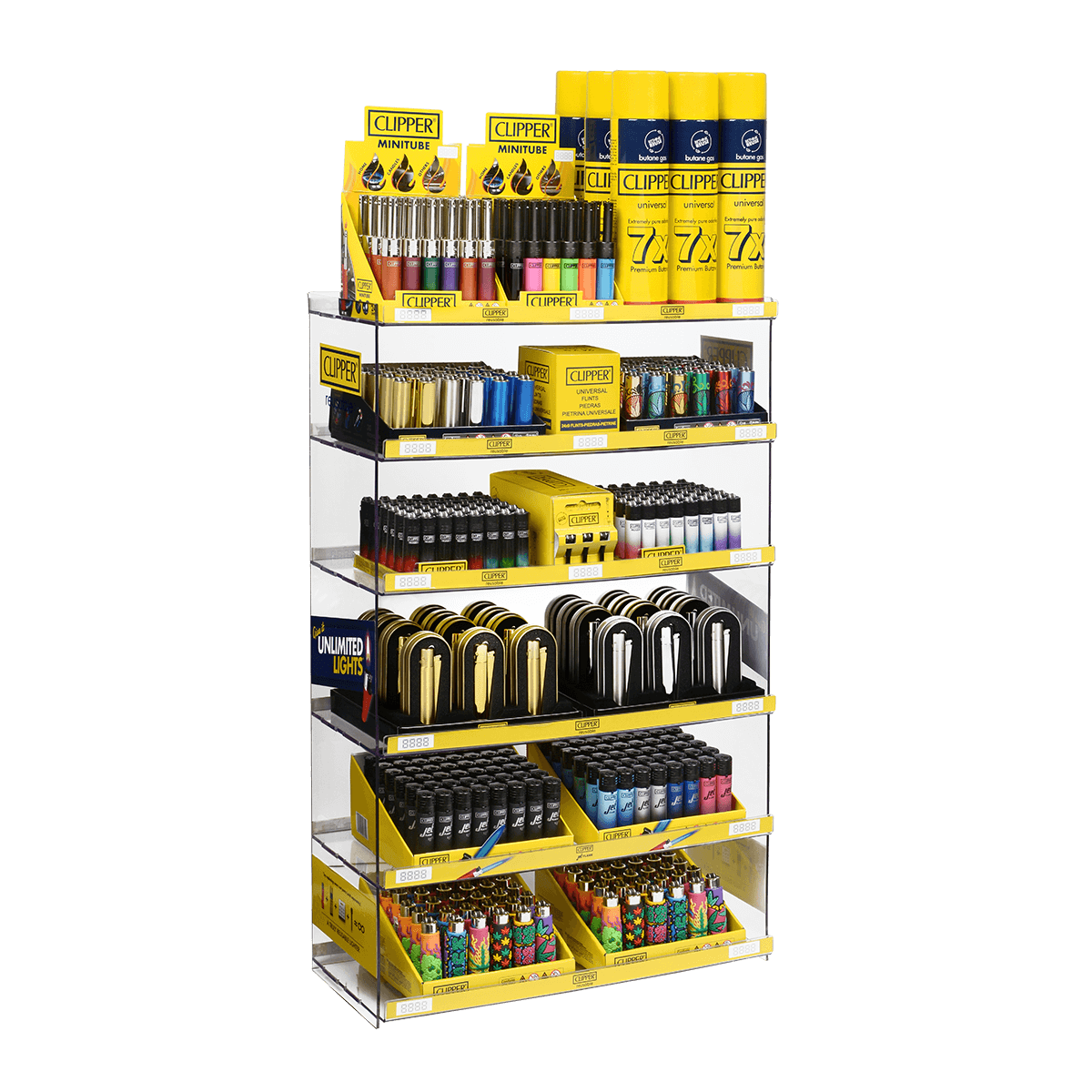 Clipper World Large Exhibitor Mixed Prepacked Display 384 Retail Sale Units