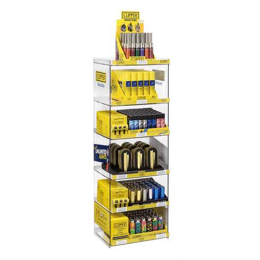 Clipper World Mini Exhibitor Mixed Prepacked Display 169 Retail Sale Units