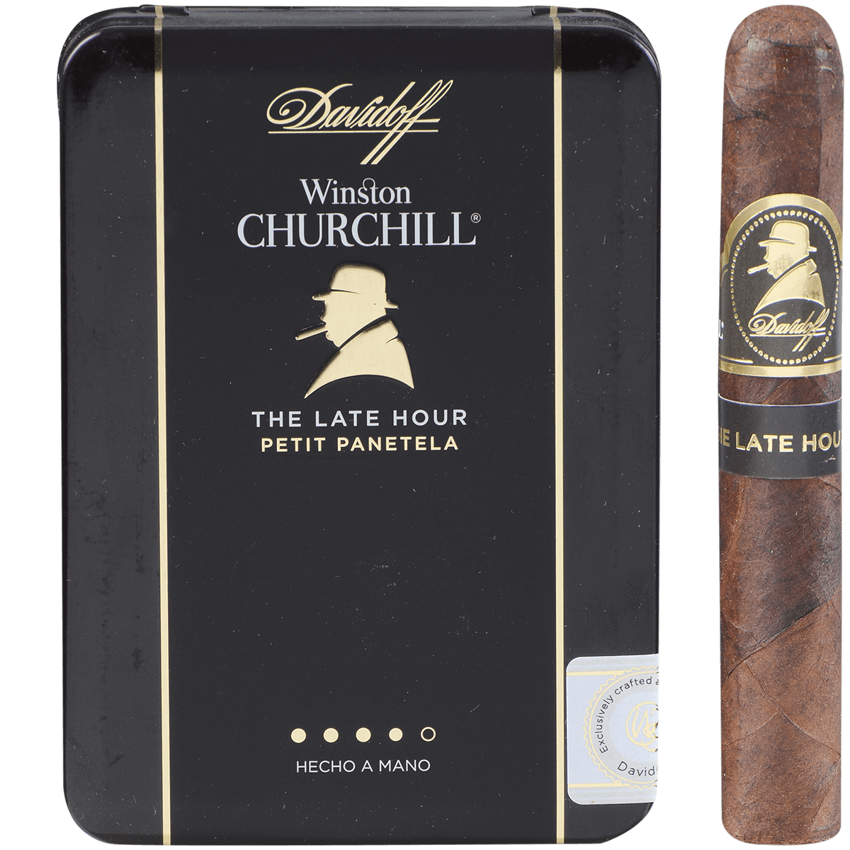 Davidoff Winston Churchill Petit Panetela The Late Hour 25 Ct 5/5 Tin