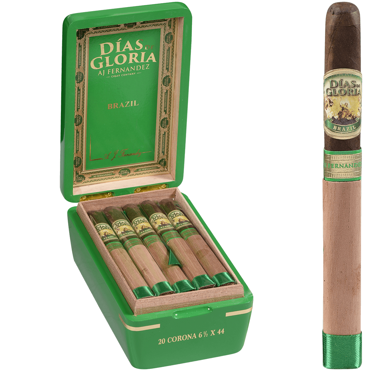 Dias De Gloria Brazil By Aj Fernandez Corona 20 Ct. Box 6.50X44