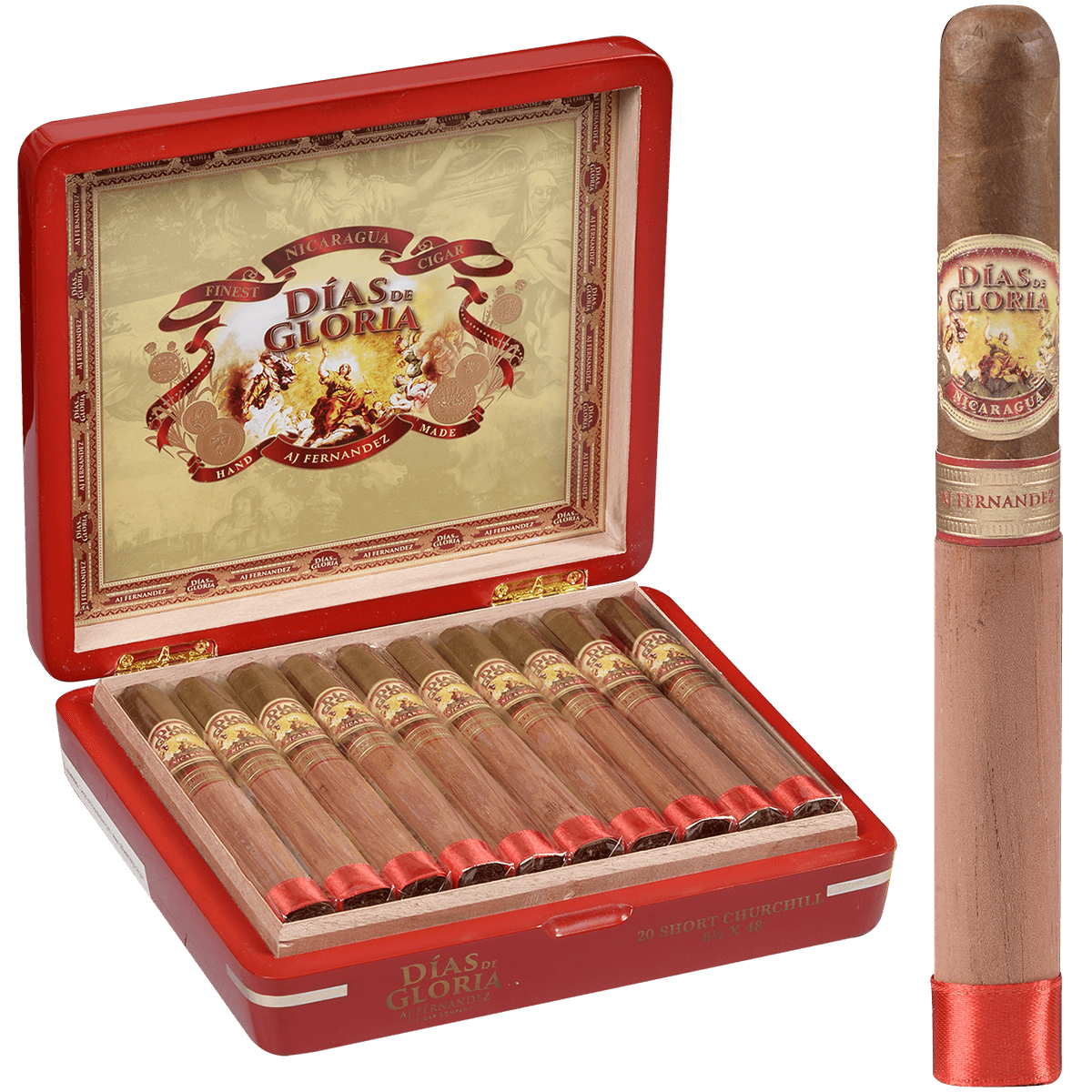 Dias De Gloria By Aj Fernandez Short Churchill 20 Ct. Box 6.50X48