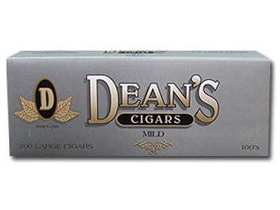 Dean'S Large Cigars Silver Mild 100'S 10/20 Packs 3.88X20