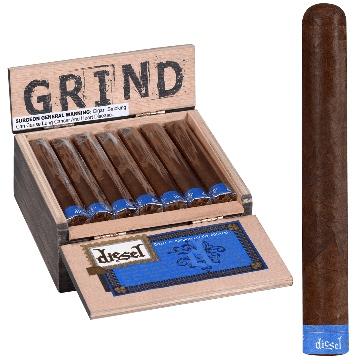 Diesel Grind Robusto 20 Ct. Box 4.87X50